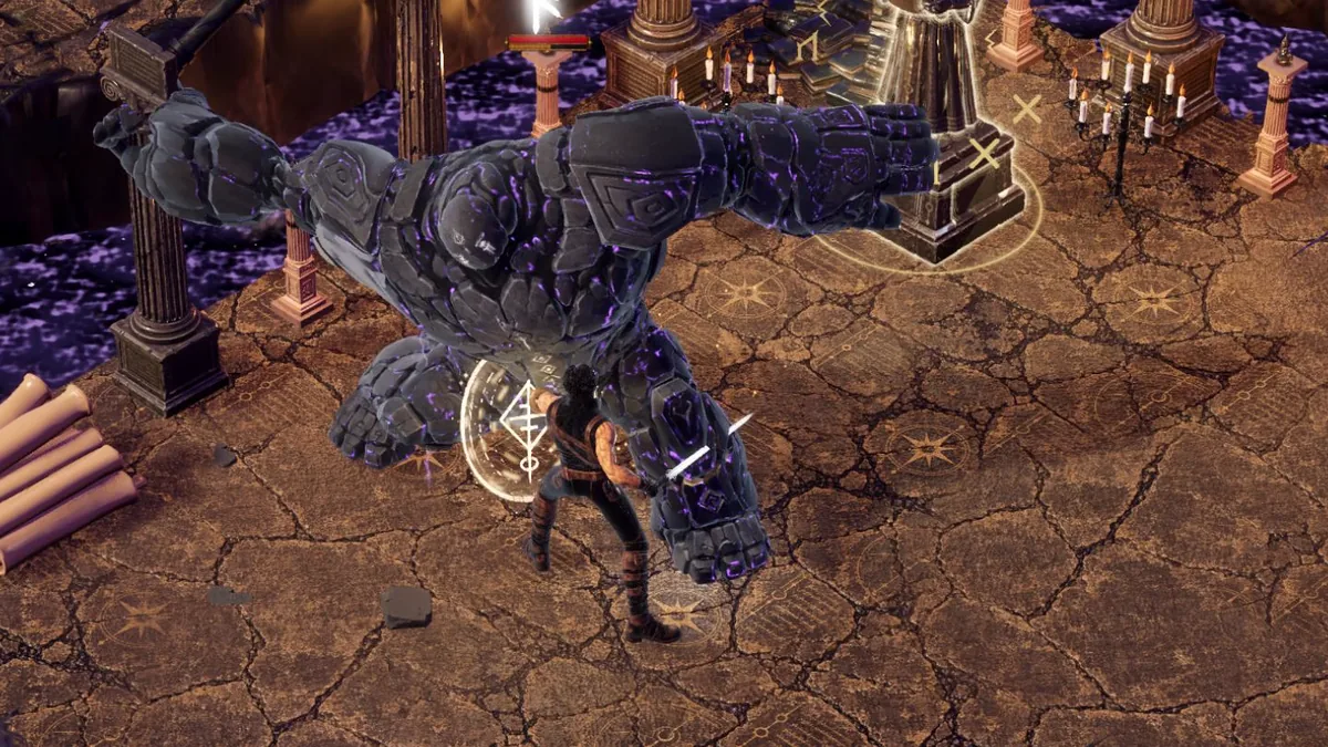 The parry connects in a flash of white